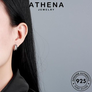 ATHENA JEWELRY Silver ระลอก เกาหลี 925 เครื่องประดับ ต่างหู ทอง ต้นฉบับ ผู้หญิง เครื่องประดับ ตุ้มหู ห่วง แฟชั่น หนีบ เงิน แท้ E128