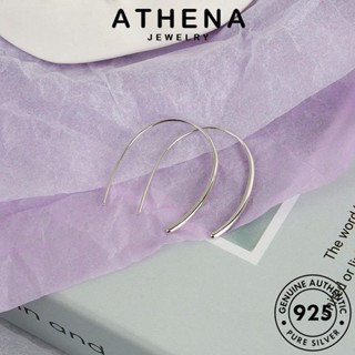 ATHENA JEWELRY แฟชั่น Silver เงิน เกาหลี รูปตัวยู ห่วง ตุ้มหู 925 แท้ ต้นฉบับ เครื่องประดับ ทอง ต่างหู เครื่องประดับ หนีบ ผู้หญิง E133