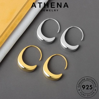 ATHENA JEWELRY ห่วง ต่างหู Silver ต้นฉบับ เครื่องประดับ ผู้หญิง 925 เกาหลี ทอง แฟชั่น แท้ เงิน วงกลม ตุ้มหู C หนีบ เครื่องประดับ E140