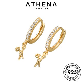 ATHENA JEWELRY เกาหลี ห่วง แท้ Silver ต่างหู ผู้หญิง เงิน โกลด์ หนีบ ต้นฉบับ เครื่องประดับ ไดมอนด์ 925 เครื่องประดับ มอยส์ซาไนท์ ตุ้มหู แฟชั่น E119