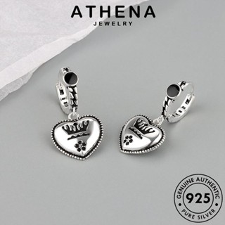 ATHENA JEWELRY ต้นฉบับ แฟชั่น Silver รัก เครื่องประดับ เครื่องประดับ 925 ผู้หญิง หนีบ ตุ้มหู แท้ ต่างหู เงิน ห่วง เกาหลี E166