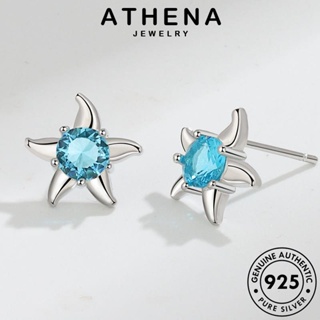 ATHENA JEWELRY อความารีน เครื่องประดับ ปลาดาวตัวน้อย 925 Silver หนีบ ต้นฉบับ ห่วง เงิน เกาหลี ผู้หญิง แท้ ต่างหู เครื่องประดับ ตุ้มหู แฟชั่น E176