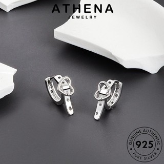 ATHENA JEWELRY ต่างหู เงิน Silver แท้ ห่วง เครื่องประดับ แฟชั่น เกาหลี ผู้หญิง ตุ้มหู หนีบ ต้นฉบับ เครื่องประดับ 925 E238