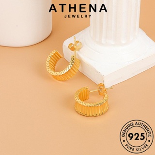 ATHENA JEWELRY เกาหลี เครื่องประดับ หนีบ เครื่องประดับ บานเกล็ดลดหลั่น ตุ้มหู 925 ผู้หญิง Silver ต้นฉบับ ทอง แท้ ห่วง แฟชั่น ต่างหู เงิน E212