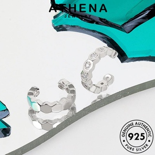 ATHENA JEWELRY หนีบ เครื่องประดับ Silver แท้ เกาหลี 925 ห่วง แฟชั่น ต่างหู ผู้หญิง เครื่องประดับ เงิน ตุ้มหู ต้นฉบับ ทอง รังผึ้ง E220