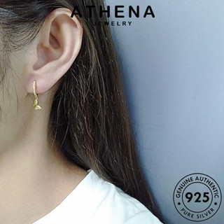 ATHENA JEWELRY ต้นฉบับ ผู้หญิง ไดมอนด์ Silver มอยส์ซาไนท์ ห่วง แท้ ต่างหู 925 หนีบ แฟชั่น ผีเสื้อ เกาหลี โกลด์ เครื่องประดับ เงิน เครื่องประดับ ตุ้มหู E258