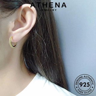 ATHENA JEWELRY Silver ตุ้มหู 925 เครื่องประดับ ทอง หนีบ ต้นฉบับ ลูกปัดกลมเล็ก ผู้หญิง แฟชั่น เกาหลี เครื่องประดับ ห่วง แท้ ต่างหู เงิน E259