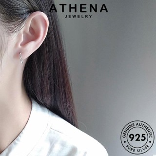 ATHENA JEWELRY แท้ Silver เกาหลี เงิน เครื่องประดับ ผู้หญิง ต้นฉบับ 925 บิดรูปร่าง ตุ้มหู ต่างหู ทอง ห่วง C เครื่องประดับ หนีบ แฟชั่น E260