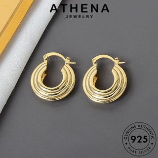 ATHENA JEWELRY Silver เกาหลี ผู้หญิง หนีบ เงิน ตุ้มหู ห่วง 925 ต้นฉบับ ทอง แท้ ต่างหู ยาอม เครื่องประดับ แฟชั่น เครื่องประดับ E267