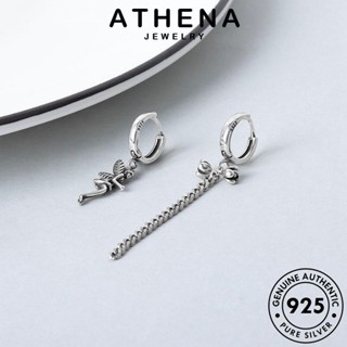 ATHENA JEWELRY เงิน เครื่องประดับ 925 เกาหลี แฟชั่น เอลฟ์ ตุ้มหู หนีบ Silver ต่างหู ผู้หญิง ต้นฉบับ ห่วง เครื่องประดับ แท้ E272