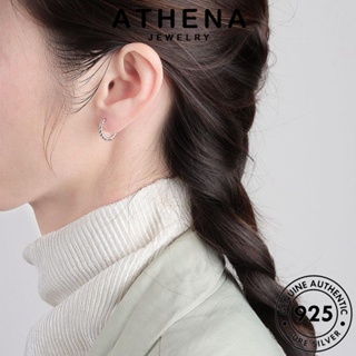 ATHENA JEWELRY แฟชั่น ตุ้มหู เครื่องประดับ ทอง ต่างหู ห่วง เครื่องประดับ Silver บิด หนีบ เงิน แท้ เกาหลี ผู้หญิง 925 ต้นฉบับ E243