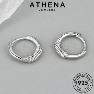 ATHENA JEWELRY 925 ห่วง แท้ เครื่องประดับ ฤดูใบไม้ผลิ เกาหลี เงิน ตุ้มหู Silver ทอง แฟชั่น ต้นฉบับ ต่างหู ผู้หญิง หนีบ เครื่องประดับ E321