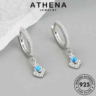 ATHENA JEWELRY ตุ้มหู แท้ เครื่องประดับ ต้นฉบับ Silver กลม เครื่องประดับ แฟชั่น ทองโอปอล หนีบ ผู้หญิง เงิน เกาหลี ห่วง ต่างหู 925 E410