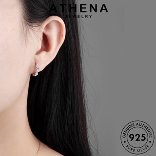 ATHENA JEWELRY ผู้หญิง มอยส์ซาไนท์ ต่างหู เครื่องประดับ เงิน เครื่องประดับ ตุ้มหู แฟชั่น Silver ไดมอนด์ ต้นฉบับ เรขาคณิต แท้ โกลด์ เกาหลี 925 ห่วง หนีบ E413