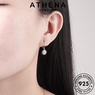 ATHENA JEWELRY แท้ ทานตะวัน เครื่องประดับ มอยส์ซาไนท์ หนีบ ต้นฉบับ Silver เครื่องประดับ เงิน เกาหลี ตุ้มหู แฟชั่น ต่างหู ผู้หญิง ไดมอนด์ ห่วง โกลด์ 925 E389