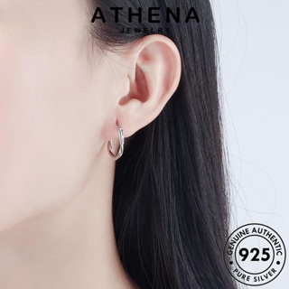 ATHENA JEWELRY ผู้หญิง เกาหลี เครื่องประดับ ตุ้มหู หนีบ แท้ ห่วง เงิน บิด แฟชั่น Silver 925 ต้นฉบับ ต่างหู ทอง เครื่องประดับ E456