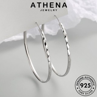 ATHENA JEWELRY ผู้หญิง ห่วง ต้นฉบับ หลิงกวงรถดอกไม้วงเวียนใหญ่ เครื่องประดับ แท้ ตุ้มหู เงิน เครื่องประดับ Silver แฟชั่น เกาหลี หนีบ ต่างหู 925 E462