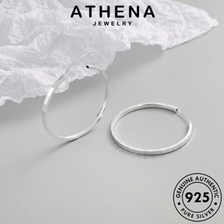 ATHENA JEWELRY เครื่องประดับ แท้ 925 แฟชั่น ต่างหู ต้นฉบับ ผู้หญิง ตุ้มหู ห่วง เครื่องประดับ เงิน Silver เรขาคณิต หนีบ เกาหลี E467