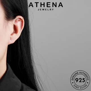 ATHENA JEWELRY เกาหลี กลม ห่วง แท้ ผู้หญิง หนีบ ต่างหู Silver เครื่องประดับ ต้นฉบับ เงิน เครื่องประดับ ทอง ตุ้มหู แฟชั่น 925 E483