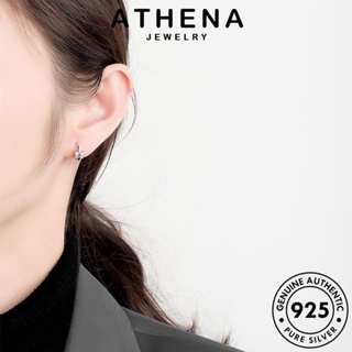 ATHENA JEWELRY เครื่องประดับ มอยส์ซาไนท์ไดมอนด์ 925 แท้ ห่วง หนีบ ต่างหู เงิน ตุ้มหู เกาหลี แฟชั่น Silver เครื่องประดับ ผีเสื้อ ผู้หญิง ต้นฉบับ E550