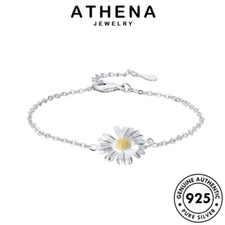 ATHENA JEWELRY เกาหลี ทอง ผู้หญิง แฟชั่น เดซี่น้อยที่เรียบง่าย ผู้หญิง กำไลข้อมือ 925 เงิน เครื่องประดับ Silver กำไล แท้ ต้นฉบับ เครื่องประดับ B11