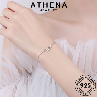 ATHENA JEWELRY แท้ เกาหลี ผีเสื้อที่เรียบง่าย มอยส์ซาไนท์ โกลด์ Silver ผู้หญิง เครื่องประดับ 925 เครื่องประดับ ไดมอนด์ ผู้หญิง ต้นฉบับ กำไลข้อมือ เงิน กำไล แฟชั่น B41