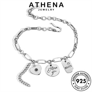 ATHENA JEWELRY เกาหลี แฟชั่น เหรียญบุคลิกภาพ เครื่องประดับ ผู้หญิง 925 เงิน กำไลข้อมือ ผู้หญิง แท้ เครื่องประดับ กำไล Silver ต้นฉบับ B43