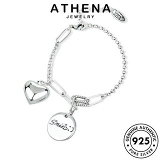 ATHENA JEWELRY Silver กำไลข้อมือ ผู้หญิง เงิน กำไล แฟชั่น 925 ต้นฉบับ เครื่องประดับ เกาหลี เครื่องประดับ ผู้หญิง เหรียญย้อนยุค แท้ B44