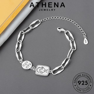 ATHENA JEWELRY เจ้าชายน้อยแฟชั่น แฟชั่น เครื่องประดับ 925 ผู้หญิง เครื่องประดับ Silver ผู้หญิง ต้นฉบับ กำไล แท้ กำไลข้อมือ เงิน เกาหลี B47