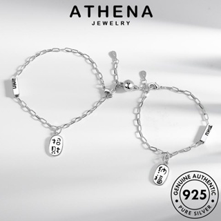 ATHENA JEWELRY ผู้หญิง เครื่องประดับ โชคลาภง่ายๆ กำไล 925 แท้ แฟชั่น ผู้หญิง เกาหลี เงิน ต้นฉบับ กำไลข้อมือ Silver เครื่องประดับ B88