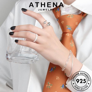 ATHENA JEWELRY ต้นฉบับ เครื่องประดับ ผู้หญิง Silver กำไล เครื่องประดับ 925 กระดูกงูอารมณ์ กำไลข้อมือ เงิน เกาหลี แท้ ผู้หญิง แฟชั่น B95