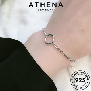 ATHENA JEWELRY มอยส์ซาไนท์ วงกลมสร้างสรรค์ เครื่องประดับ แฟชั่น เครื่องประดับ ผู้หญิง ต้นฉบับ โกลด์ กำไลข้อมือ เงิน ไดมอนด์ 925 แท้ Silver กำไล ผู้หญิง เกาหลี B106