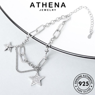 ATHENA JEWELRY เครื่องประดับ ดาวห้าแฉกเวอร์ชั่นเกาหลี แฟชั่น 925 เครื่องประดับ ผู้หญิง กำไล เกาหลี ผู้หญิง ต้นฉบับ Silver เงิน กำไลข้อมือ แท้ B107