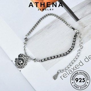 ATHENA JEWELRY ดอกทานตะวันวินเทจ Silver กำไล เกาหลี เครื่องประดับ เครื่องประดับ 925 แฟชั่น แท้ ต้นฉบับ ผู้หญิง กำไลข้อมือ ผู้หญิง เงิน B110