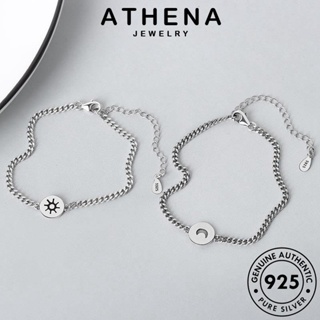 ATHENA JEWELRY เครื่องประดับ เงิน ผู้หญิง แท้ ผู้หญิง 925 ดวงอาทิตย์วินเทจ Silver เครื่องประดับ ต้นฉบับ กำไลข้อมือ เกาหลี กำไล แฟชั่น B111