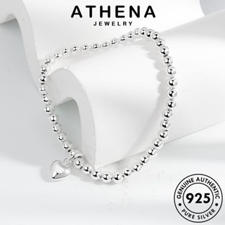 ATHENA JEWELRY ผู้หญิง เครื่องประดับ กำไล แฟชั่น เครื่องประดับ แท้ เงิน Silver 925 เกาหลี ต้นฉบับ ลูกปัดรักที่เรียบง่าย ผู้หญิง กำไลข้อมือ B80