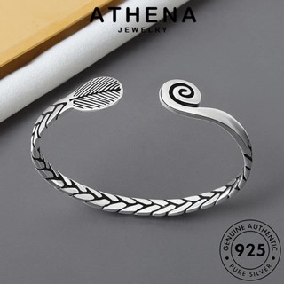 ATHENA JEWELRY ต้นฉบับ สานวินเทจ แท้ กำไล เกาหลี ผู้หญิง Silver เครื่องประดับ เงิน แฟชั่น 925 ผู้หญิง กำไลข้อมือ เครื่องประดับ B247