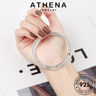 ATHENA JEWELRY กำไล แกะสลักอย่างง่าย แฟชั่น เครื่องประดับ กำไลข้อมือ ผู้หญิง ผู้หญิง เกาหลี แท้ ต้นฉบับ Silver เงิน 925 เครื่องประดับ B252