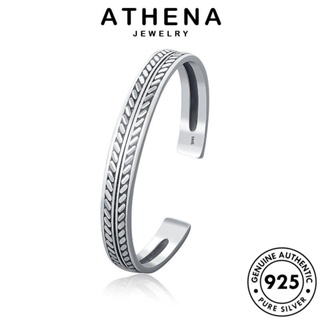 ATHENA JEWELRY 925 ผู้หญิง Silver เครื่องประดับ ผู้หญิง กำไลข้อมือ กำไล แฟชั่น ใบบุคลิกภาพ แท้ เกาหลี เครื่องประดับ เงิน ต้นฉบับ B256