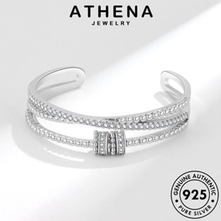 ATHENA JEWELRY กำไล กำไลข้อมือ โกลด์ ไดมอนด์ ปั่นแฟชั่น Silver มอยส์ซาไนท์ ผู้หญิง แฟชั่น เงิน เครื่องประดับ เกาหลี เครื่องประดับ ผู้หญิง 925 ต้นฉบับ แท้ B259