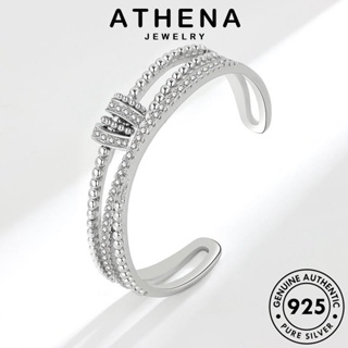 ATHENA JEWELRY 925 ต้นฉบับ แฟชั่น ผู้หญิง เงิน โกลด์ ไดมอนด์ กำไลข้อมือ มอยส์ซาไนท์ ข้ามแฟชั่น แท้ เครื่องประดับ เกาหลี Silver ผู้หญิง กำไล เครื่องประดับ B260