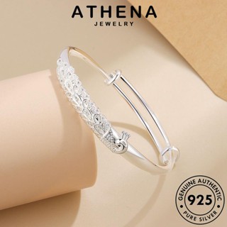 ATHENA JEWELRY แท้ ต้นฉบับ กำไลข้อมือ เงิน เครื่องประดับ เครื่องประดับ ผู้หญิง Silver กำไล แฟชั่น ผู้หญิง นกยูงแฟชั่น 925 เกาหลี B263