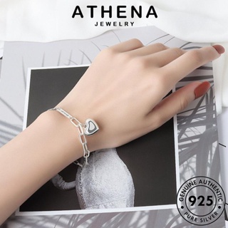 ATHENA JEWELRY เกาหลี เครื่องประดับ Silver เงิน กำไล ต้นฉบับ แฟชั่น เครื่องประดับ ผู้หญิง กำไลข้อมือ แท้ 925 รักบุคลิกภาพ ผู้หญิง B119