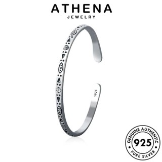 ATHENA JEWELRY กำไล กำไลข้อมือ ผู้หญิง เงิน ลายย้อนยุค ผู้หญิง ต้นฉบับ เครื่องประดับ เกาหลี Silver 925 เครื่องประดับ แฟชั่น แท้ B234