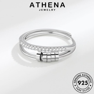 ATHENA JEWELRY Silver เครื่องประดับ แฟชั่น สปินบุคลิกภาพ แท้ 925 เกาหลี แหวน ผู้หญิง เงิน ต้นฉบับ เครื่องประดับ R13