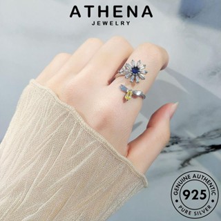 ATHENA JEWELRY Silver เดซี่เจ้าอารมณ์ ไพลิน แท้ เกาหลี ต้นฉบับ แฟชั่น เงิน 925 แหวน เครื่องประดับ ผู้หญิง เครื่องประดับ R53