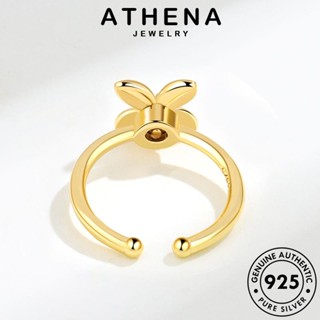 ATHENA JEWELRY ทอง เครื่องประดับ โคลเวอร์แฟชั่น ผู้หญิง แฟชั่น Silver เกาหลี 925 แหวน แท้ ต้นฉบับ เงิน เครื่องประดับ R545