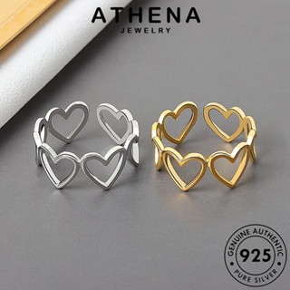 ATHENA JEWELRY แฟชั่น แหวน 925 ผู้หญิง ทอง เครื่องประดับ เงิน แท้ Silver ต้นฉบับ เครื่องประดับ ความรักที่สร้างสรรค์ เกาหลี R21