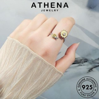 ATHENA JEWELRY แหวน Silver เงิน เกาหลี 925 ดอกไม้ประจำตัว ต้นฉบับ ไดมอนด์ เครื่องประดับ แท้ แฟชั่น เครื่องประดับ มอยส์ซาไนท์ โกลด์ ผู้หญิง R26