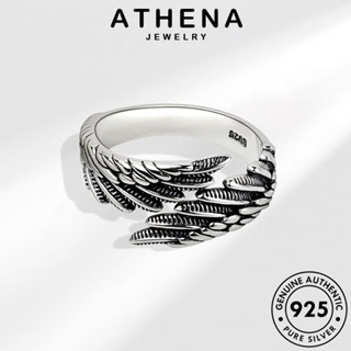 ATHENA JEWELRY 925 เงิน ต้นฉบับ ปีศาจเทวดาย้อนยุค ผู้หญิง Silver เครื่องประดับ แท้ เกาหลี เครื่องประดับ แฟชั่น แหวน R68